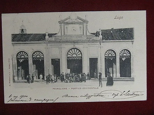 LUGO PAVAGLIONE Portico Occidentale viaggiata animata “900 f/p #7737