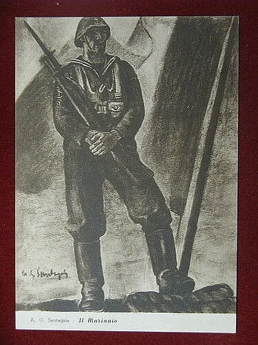 illustrata SANTAGATA A.G. Marinaio no viaggiata FG anni 30 #11139