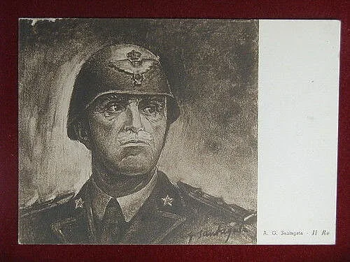 illustrata SANTAGATA A.G no viaggiata Vittorio Emanuele III° FG anni 30 #11132