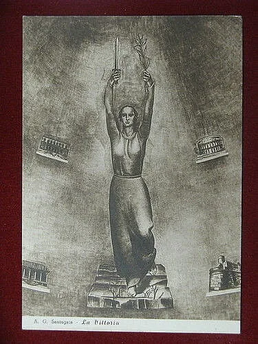 illustrata SANTAGATA A.G. La Vittoria no viaggiata FG anni 30 #11129