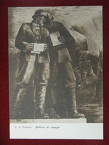 illustrata SANTAGATA A.G. Lettere al Campo no viaggiata FG anni 30 #11131