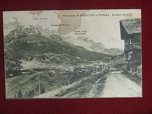 PANORAMA di DESOLEDO e PADOLA viaggiata anni 20 #4503