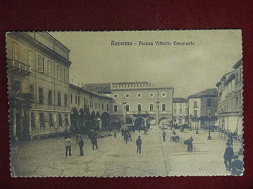 RAVENNA Piazza Vittorio Emanuele viaggiata anni 20 #10963