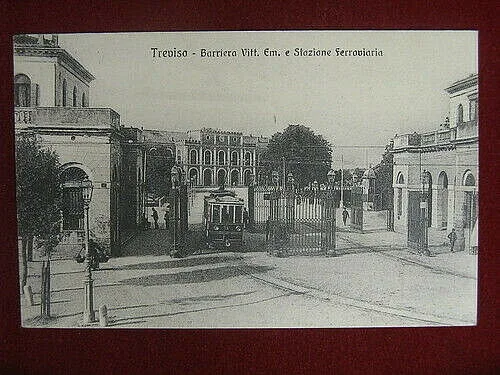 TREVISO Barriera e Stazione non viaggiata tram anni 20 #11108