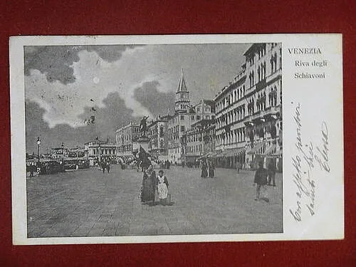 VENEZIA Riva degli Schiavoni viaggiata “900 #10092
