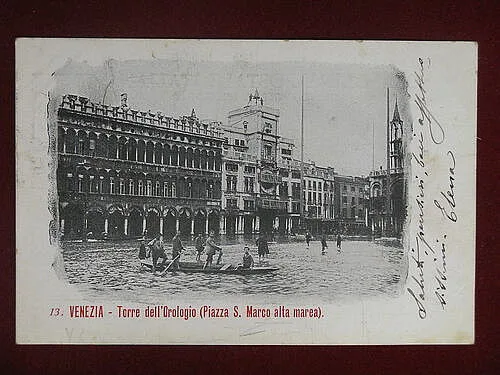 VENEZIA Torre dell’Orologio viaggiata “900 #1904
