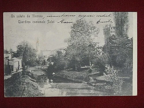 VICENZA Giardino Comunale viaggiata, anni 10 #10062