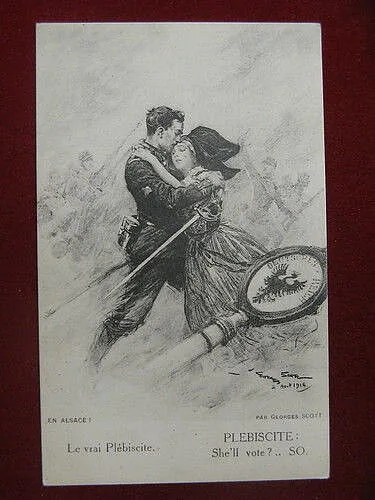PROPAGANDA illustrata Le Vrai Plebiscite no viaggiata “900 #10310