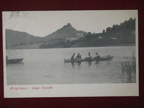 AVIGLIANA LAGO GRANDE INIZI ‘900 VIAGGIATA #5750
