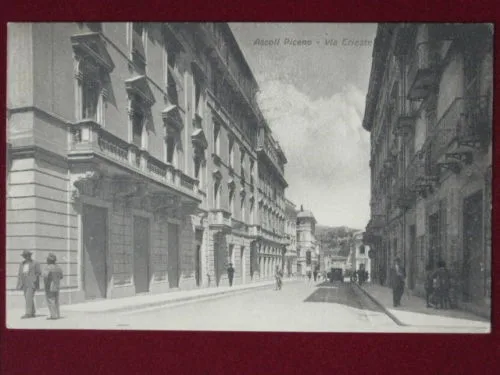 ASCOLI PICENO VIA TRIESTE ANNI 20 VIAGGIATA #2770