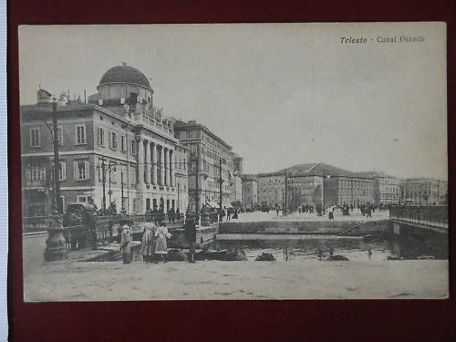 TRIESTE Canal Grande no viaggiata anni 10 #4952