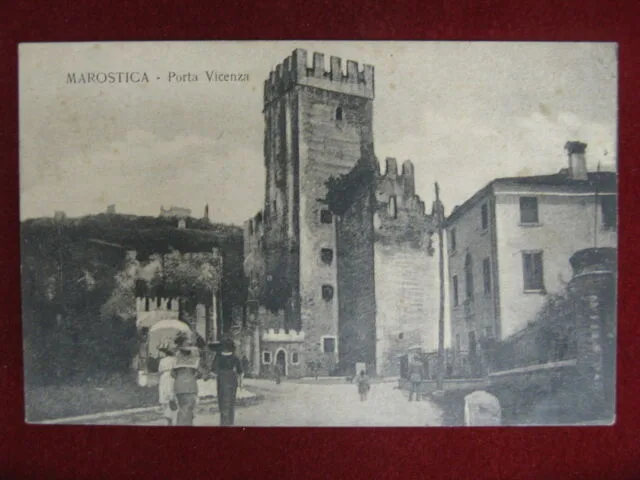 Marostica Porta Vicenza anni 10 non viaggiata animata #11936
