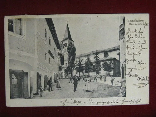 AUSTRIA Saalfelden Kirchplatz viaggiata “900 #10232
