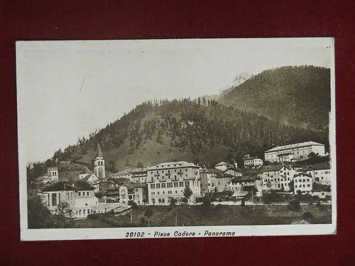 Pieve di Cadore Panorama viaggiata anni 30 #10041