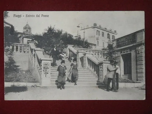 FIUGGI ENTRATA DEL PAESE ANNI 20 VIAGGIATA #6364