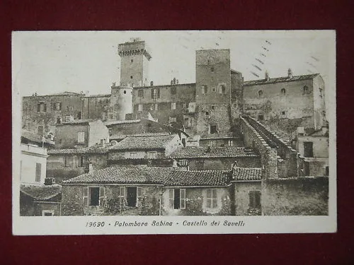 PALOMBARA SABINA CASTELLO SAVELLI ANNI 30 VIAGGIATA #6391