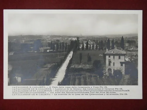 ROMA CATACOMBE SAN CALLISTO SCRITTA NON VIAGGIATA #6394