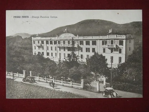 FIUGGI ALBERGO PENSIONE EUROPA ANNI ’40 VIAGGIATA #6436