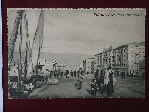 TRIESTE Excelsior Palace animata non viaggiata anni 10 #6653