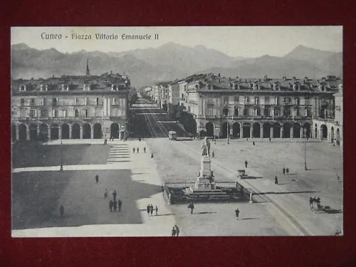 CUNEO PIAZZA VITTORIO EMANUELE II NON VIAGGIATA #6997