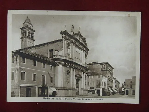BADIA POLESINE – PIAZZA VITTORIO EMANUELE – NON VIAGGIATA #5264