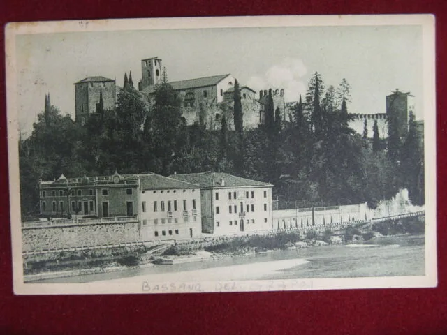 Bassano del Grappa Panorama anni 30 viaggiata #11929