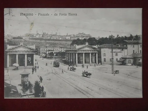 BERGAMO PIAZZALE DA PORTA NUOVA ANNI 10 VIAGGIATA #6912