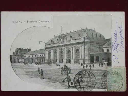 MILANO STAZIONE CENTRALE INIZI 900 VIAGGIATA #1965