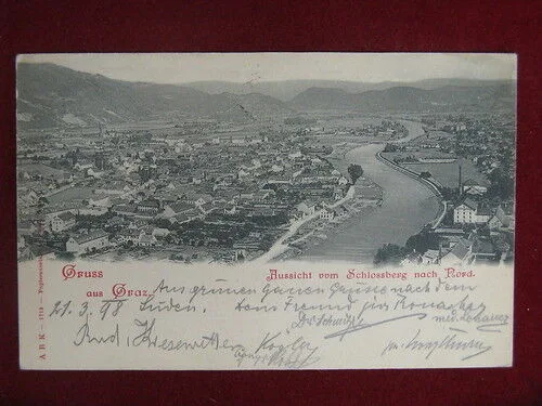 AUSTRIA Gruss aus Graz viaggiata “900 #10137