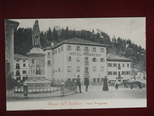 BELLUNO Hotel Progresso non viaggiata animata “900 #10052