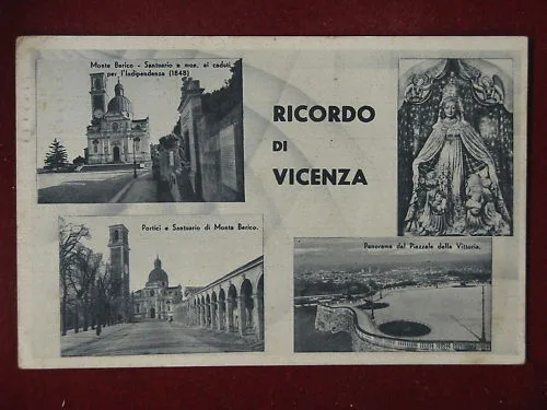 RICORDO DI VICENZA VARIE VEDUTE ANNI 30 VIAGGIATA #7469