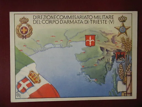 TRIESTE Commissariato Militare non viaggiata FG anni 30 #7363