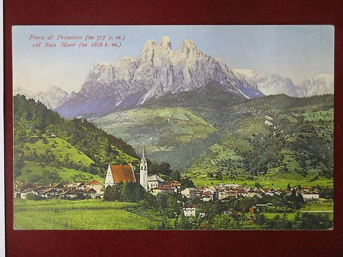 FIERA DI PRIMIERO col Sass Maor no viaggiata anni 30 #4482