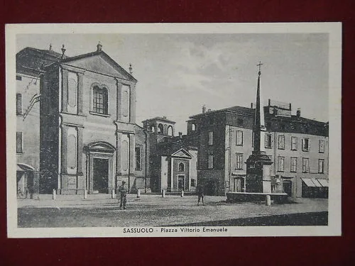 SASSUOLO PIAZZA VITTORIO EMANUELE ANNI 40 VIAGGIATA #5722