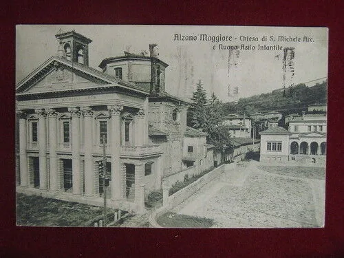 ALZANO MAGGIORE Chiesa S. Michele Arcangelo viaggiata “900 #10250