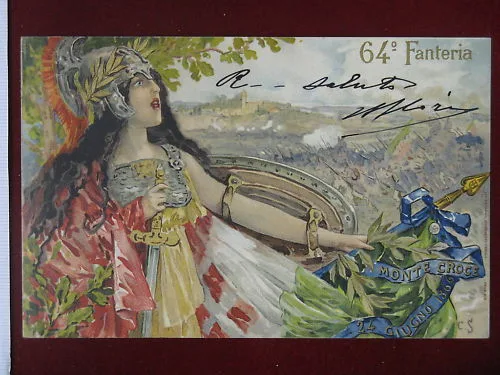 Reggimento Fanteria 64° illustratore C. S. viaggiata “900 #4909