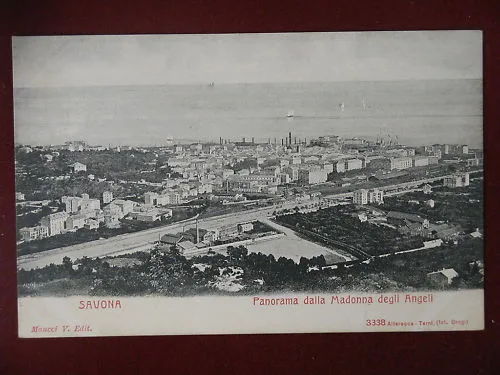 SAVONA Panorama dalla Madonna degli Angeli non viaggiata 900 #8050