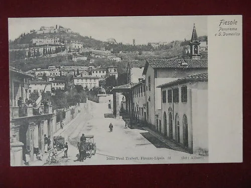 FIESOLE Veduta animata non viaggiata “900 #8135