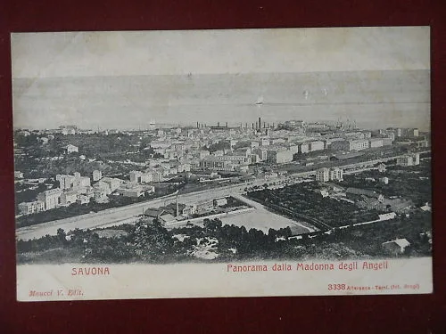 SAVONA Panorama non viaggiata “900 #8306