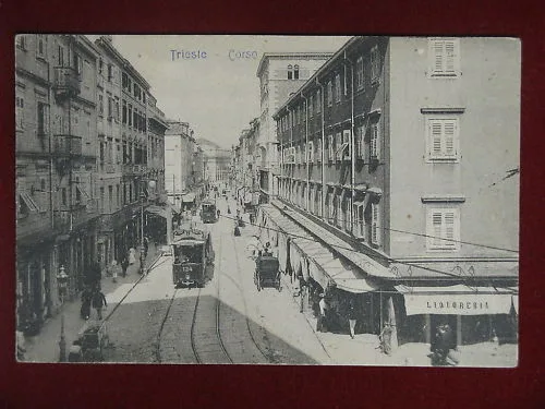 TRIESTE Corso animata tram non viaggiata “900 #8511