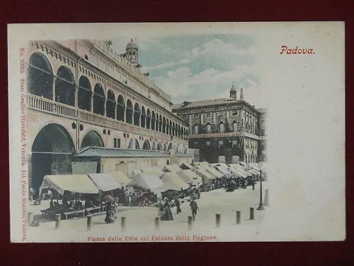 PADOVA – PIAZZA DELLE ERBE – NON VIAGGIATA “900 #5245