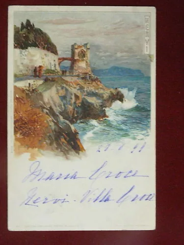 NERVI illustrata M.Wielandt viaggiata 1899 #959