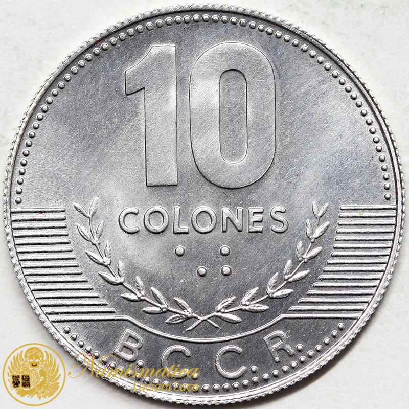 COSTARICA 10 Colones  2005 Fdc #6263