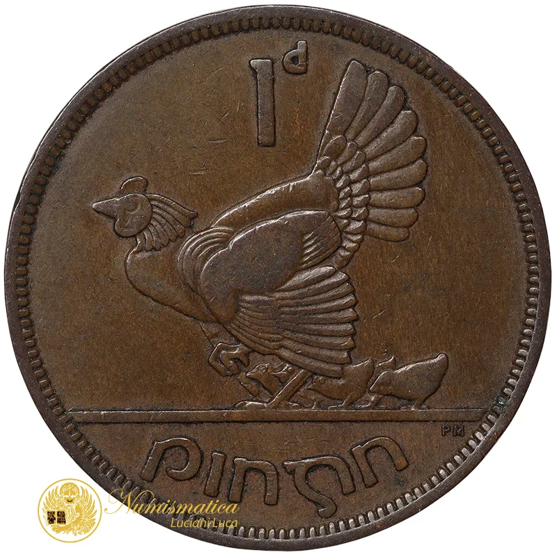IRLANDA 1 PENNY 1942 #2133