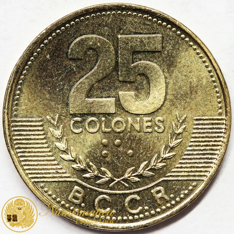 COSTARICA 25 Colones 2003 Fdc #6291