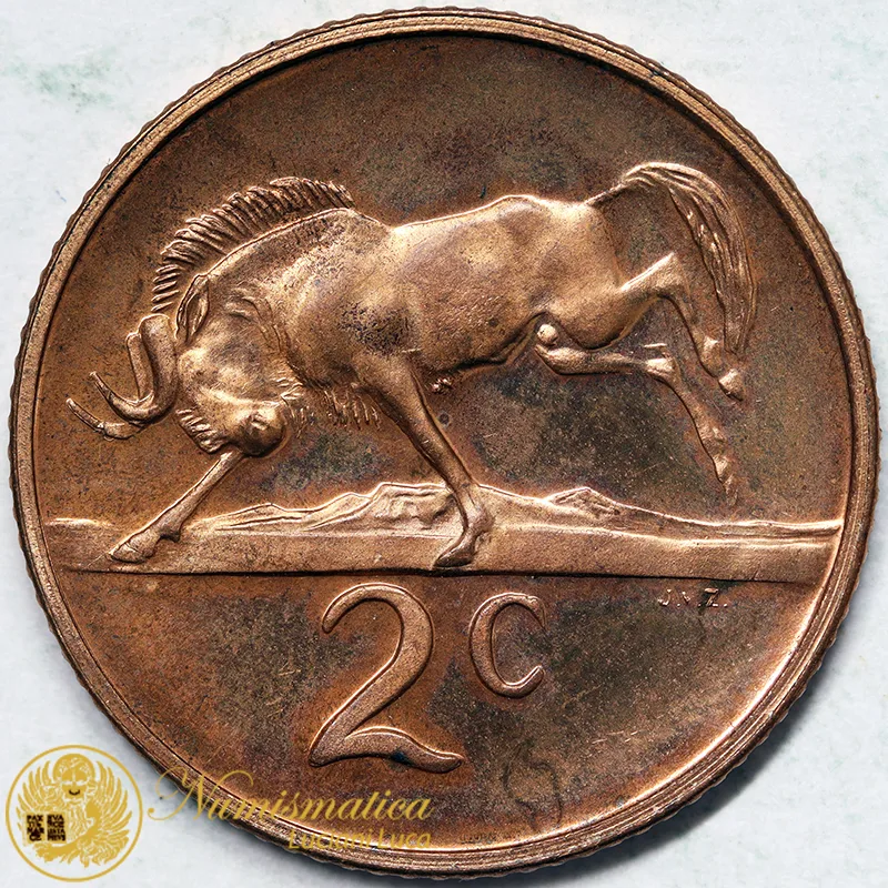 SUDAFRICA 2 Cents 1971 Fdc #6323