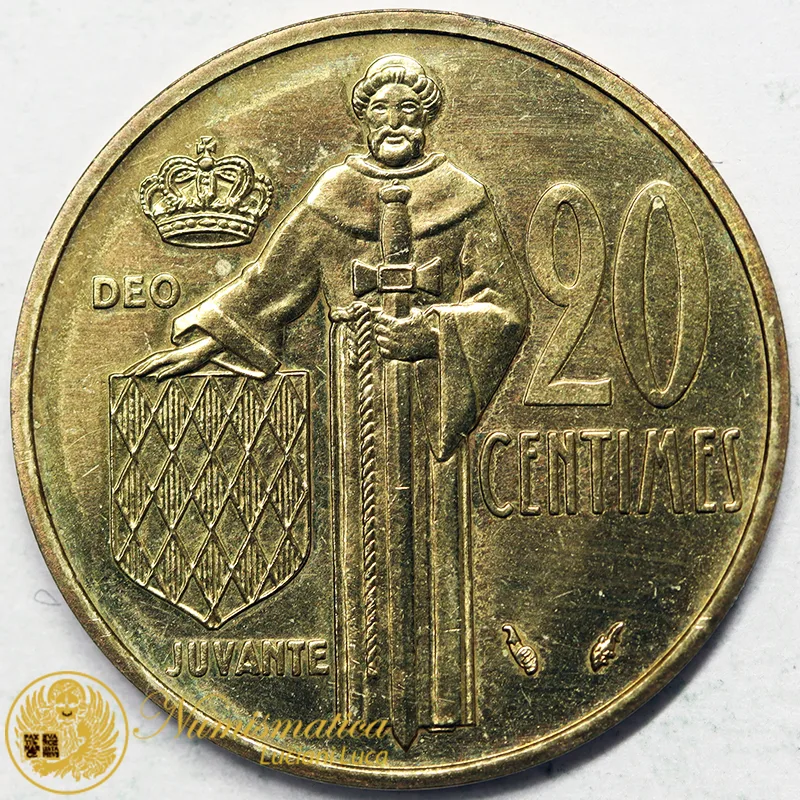 Principato di Monaco 20 centimes 1982 RANIERI III #6352