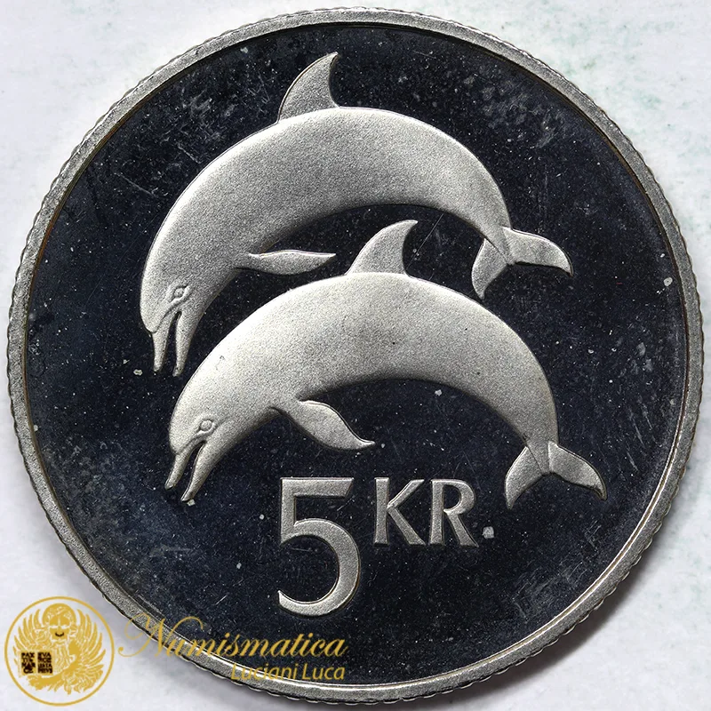 ISLANDA 5 CORONE 1981 delfini #6398