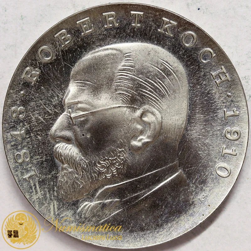 Germania DDR 5 MARCHI 1968 Robert Koch Fdc nichel #1321