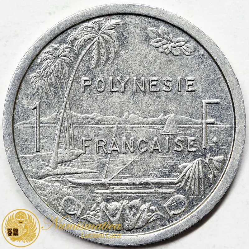 POLINESIA FRANCESE 1 Franco 1990 XF #6553